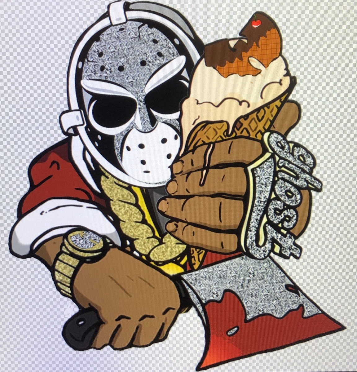 GhostFace Killah Custom Decal Sticker 5.7 GhostFace Killah Custom Decal Sticker 5.7