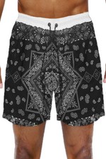 Paisley Mens Summer Beach Board Shorts Print Surf Sport Swim Trunks