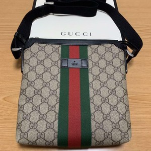 gucci beige gg supreme messenger bolsa