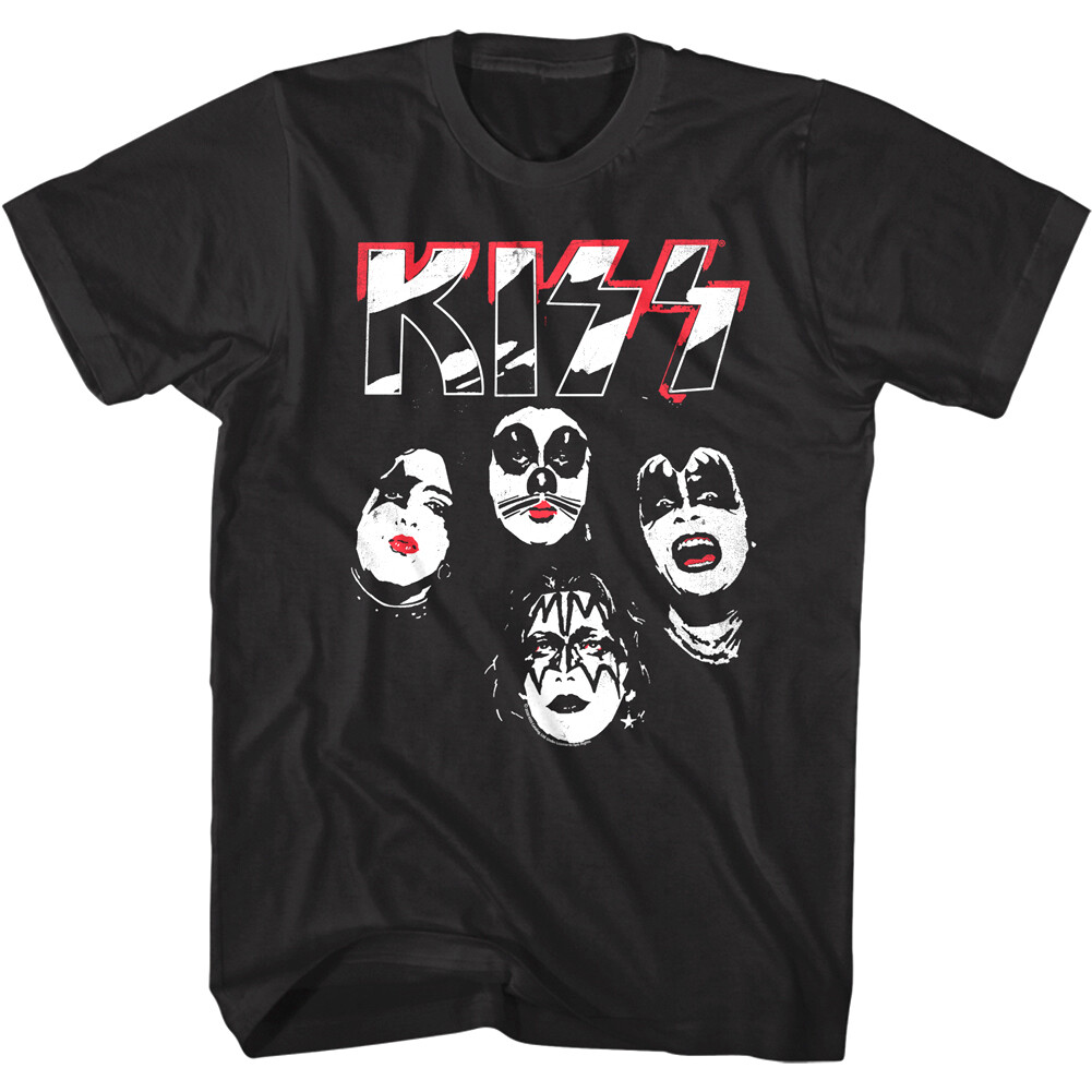 Kiss Album 1974 Men's T Shirt Rock Band NYC Album Concert Tour
