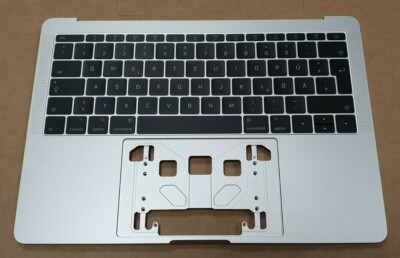 Cover Topcase Gehäuse silber QWERTZ Tastatur backlight Apple Mac A1708 MLUQ2d/A