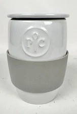 Pampered Chef Ceramic Egg Cooker w/ Silicone Sleeve #1529  Instructions Included