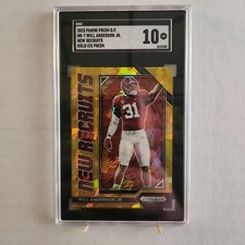2023 Prizm - Will Anderson RC - New Recruits - Gold Ice Prizm - SGC-10