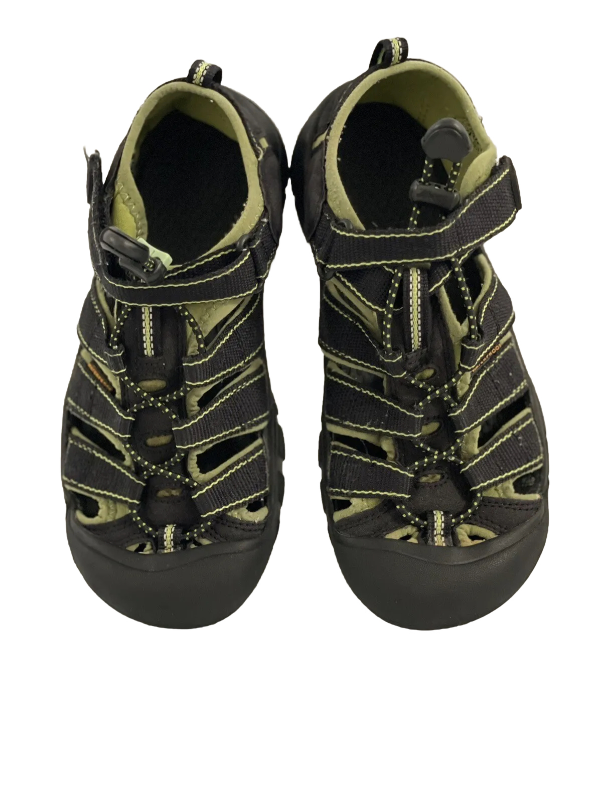 Sandali impermeabili KEEN Newport H2 bambino grande taglia 4 nero verde lime