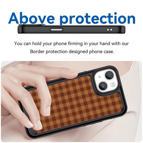 For Samsung A15 A16 S23 S24 S25 Ultra FE Flexible Cases brown beige tartan plaid - 第 10/25 張圖片
