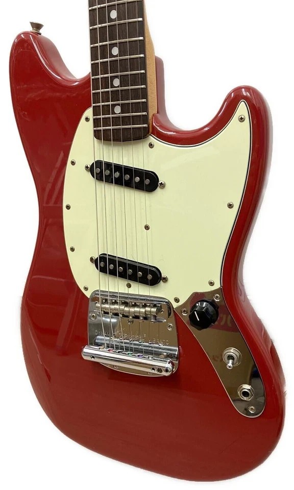 Fender Japan Mustang Guitar MG69 Red Large Head Made in Japan