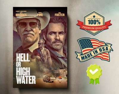 Hell or High Water (2016) 8x12 Metal Movie Poster   