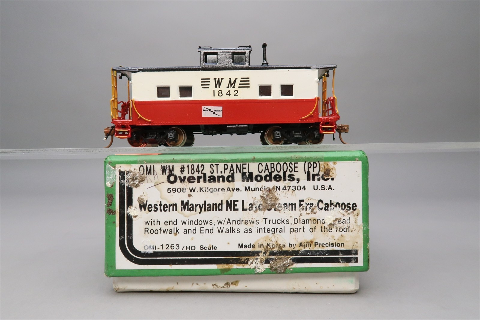 HO Brass Model - OMI 1263 WM Western Maryland NE Late Steam Era Caboose #1842