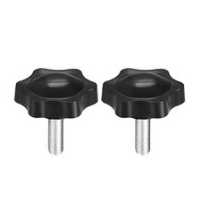 Clamping Handle Screw Knobs Star Knob M6 x 18mm Male Thread 2X