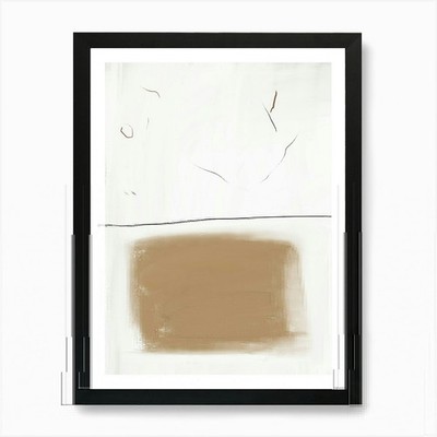 ''Beige'' 1 Kunstdruck gerahmt Wandbild Poster Leinwanddruck Bild