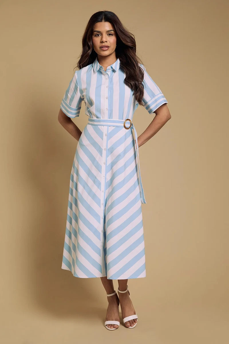 knee length dresses for ladies Dorothy Perkins Womens/Ladies Zebra Print V Neck Midi Dress  Universal  Textiles