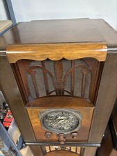 Zenith 6-S-27 AC broadcast and shortwave tube tombstone radio..RESTORED