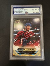 Michael “Mike” Matheson Signed UD Canvas Card PSA/DNA Auto 10 Canadiens NHL