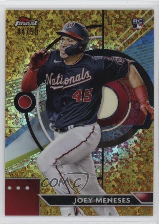 2023 Topps Finest Gold Mini-Diamond Refractor 44/50 Joey Meneses #68 v9t