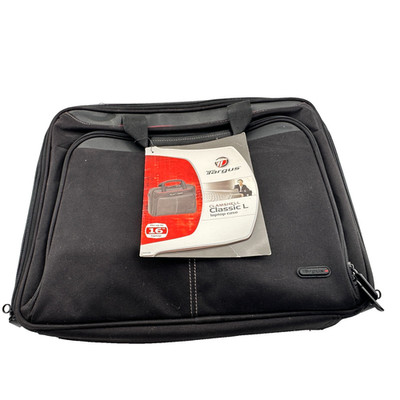 Targus Clamshell Classic L 16'' Laptop Case Black Briefcase Shoulder Bag
