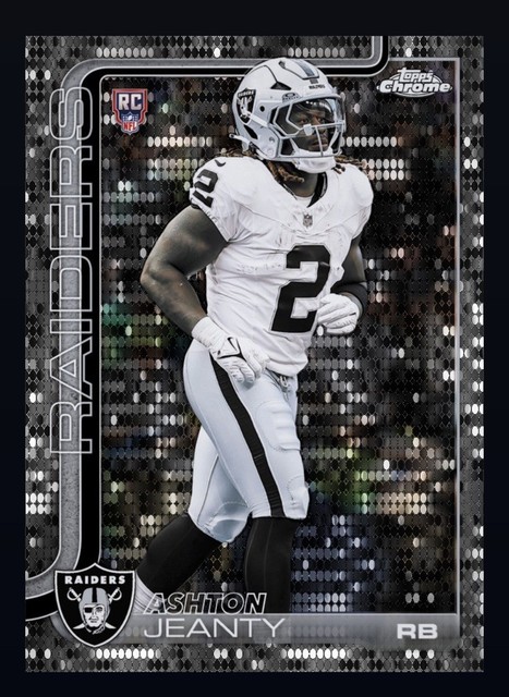 2025 Topps NFL Chrome Pulsar Refractor RC- ASHTON JEANTY (TOPPS NFL DigitalCard
