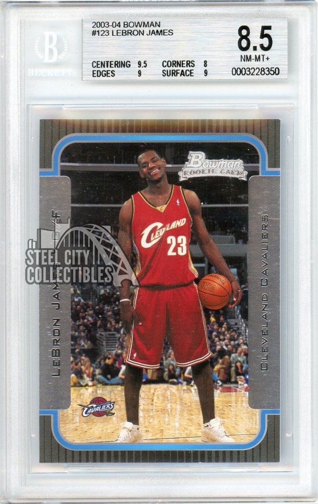 LeBron James 2003-04 Bowman Rookie Card #123 BGS 8.5