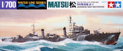 Japanese Navy Destroyer Matsu 松 Water Line Series Tamiya | No. 31428 | 1:700