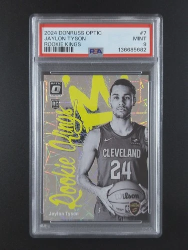 2024-25 Panini Donruss Optic JAYLON TYSON RC Prizm Rookie Kings #7 PSA 9