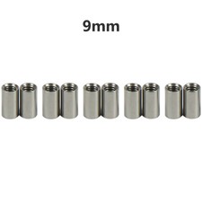 Stainless Steel Threaded Sleeves, 10pcs, 5mm Diameter, M4 Internal Thread