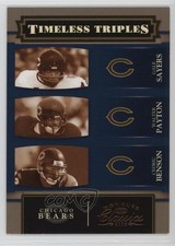 2006 Donruss Classics Timeless Triples Silver Cedric Benson Gale Sayers HOF 0c6