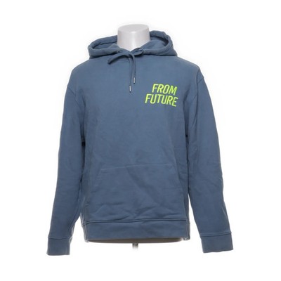 From Future, Kapuzenpullover, Größe: M, Blau, Baumwolle, Print #exO