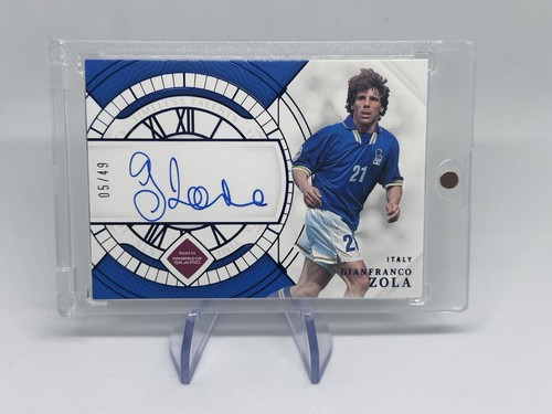 Panini National Treasures 2022 Gianfranco Zola Timeless Talents Auto /49 italia