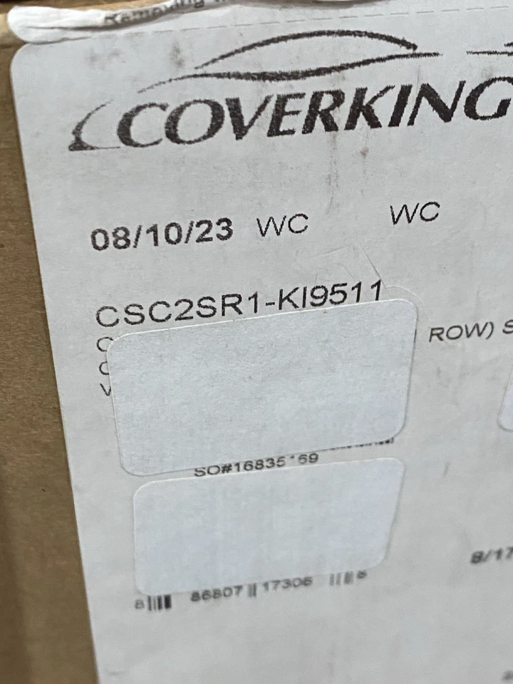 Juego de cubiertas Spartan Shield Coverking 2015-2020 Kia Sedona negras CSC2SR1KI9511 Foto 2 de 4
