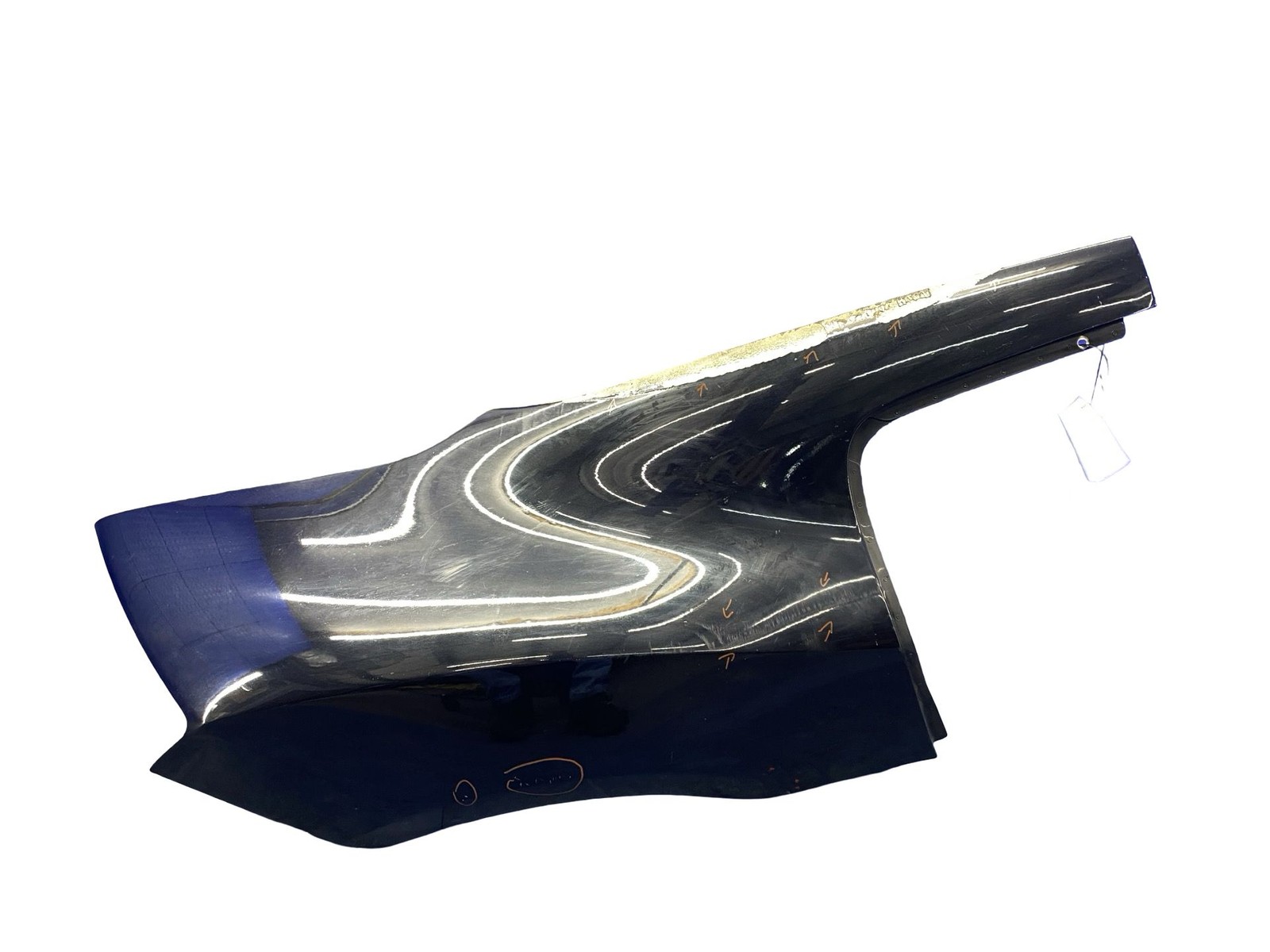 2008-2013 AUDI R8 COUPE REAR RIGHT QUARTER PANEL PHANTOM BLACK PEARL (LZ9Y)