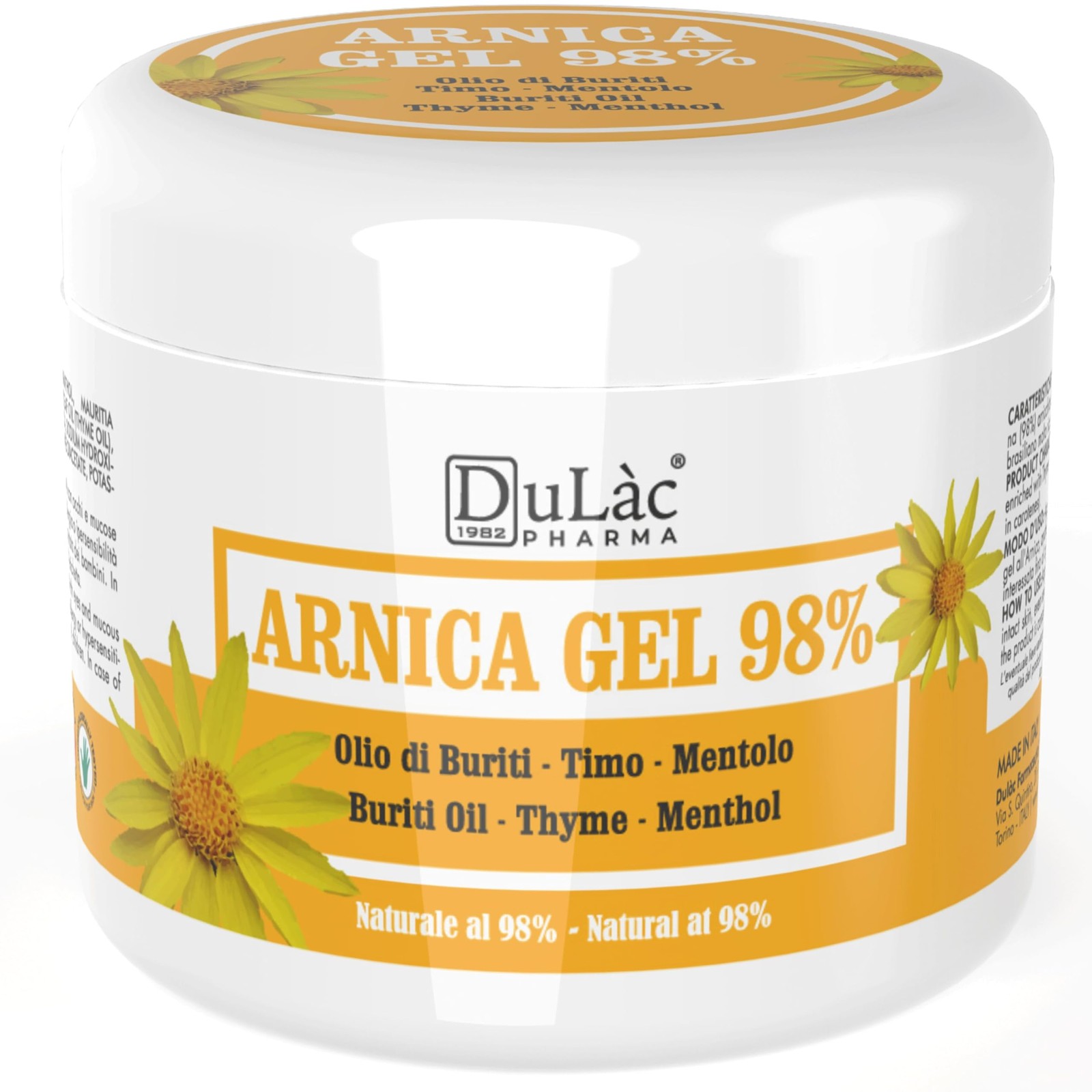 Arnica per Cavalli Uso Umano 500ml Gel 98% - Formula Intensa