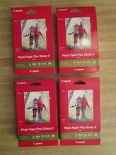 Canon Inkjet Photo Paper Plus Glossy II PP-301 NIB New Qty 4 Boxes
