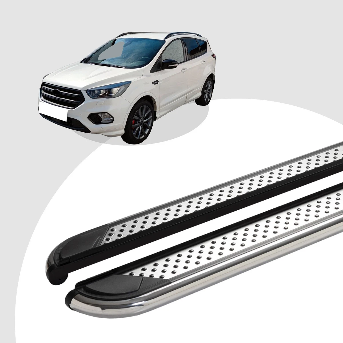 ZSHYTWE Adesivo Auto Pedali per Auto in Acciaio Inossidabile per Ford per Focus Poggiapiedi Pedale Protezione Copertura Accessori Striscia Decorativa(A