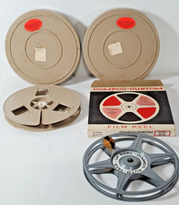 Lot of 3 VTG 8 Mm Film Reels Copco Custom Reel/Can 2 Plastic Reels and Can 8mm
