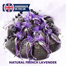 30 Premium Fragrant and Fresh French Lilac Organza Lavender Bags in Clear Bag