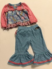 Matilda Jane Sleeping Beauty Ruffle Pajamas Size 6-12 months Christmas