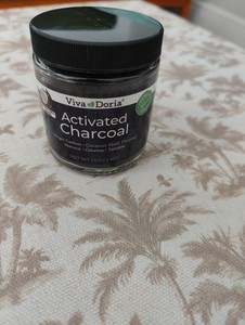 1.5oz. Viva Doria Activated Charcoal Powder, Coconut Shell Derived, Food Grade