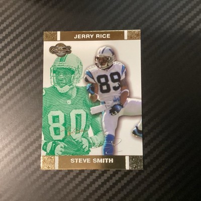 2007 Topps Co-Signers Green Gold #29 Jerry Rice & Steve Smith /249 