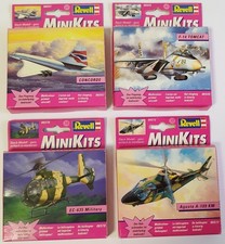 Revell Mini Kits Lot 4 Models F-14 Tomcat Concorde EC-635 Agusta A109
