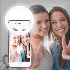 Ring Light 36 LED Anello Luminoso per Selfie Video Social Ricaricabile USB