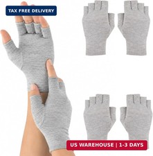 Bamboo Compression Gloves, Fingerless Arthritis Gloves, Fingerless Glove for Art