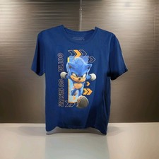 Sonic The Hedgehog Boys' Sonic Running Gotta Go Faster Youth T-Shirt Sz XL