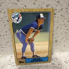 Topps 1987 Topps Kelly Gruber Toronto Blue Jays #458 Base Set MLB Card