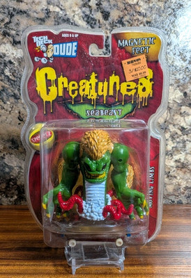 Tech Deck Creatures SeaBeast Action Figure Skate 2001 Series 1 w/ Board