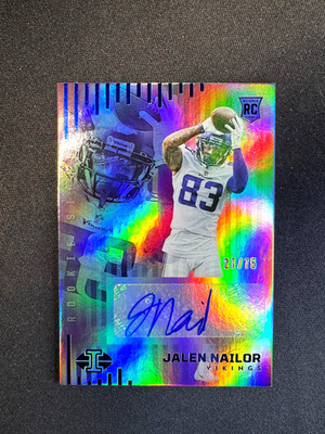 2022 Panini Illusions Jalen Nailor RC Auto Rookie Signs #RS-JN Vikings #d 27/75