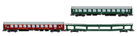 Rivarossi HR4418 DR Set 3 Personenwagen Auto-Cuccette Berlin–LöRrach HO 1:87 DC