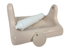 Vintage Fawn Beige Ceramic Tile TP Toilet Paper Holder Classic Color 068 Mocha