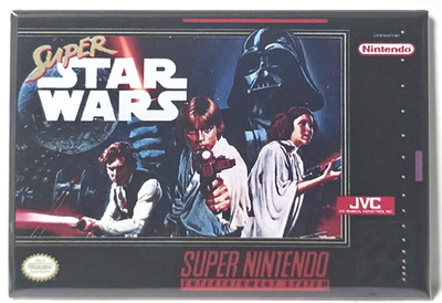 Super Star Wars SNES Game Box 2''x3'' Fridge MAGNET Nintendo Retro FREE SHIPPING