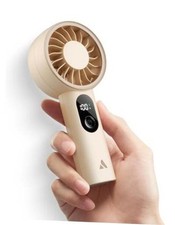 Mighty Portable Fan, Powerful Handheld Fan, USB Rechargeable 10H 1 Pack Beige