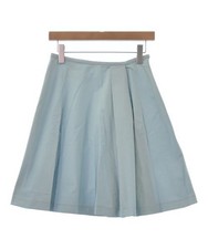 Jil Sander Navy Mini Skirt Women's Size 32 Water Blue Cotton Used B Grade