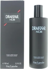 DRAKKAR NOIR by Guy Laroche for Men AFTER SHAVE LOTION 3.3 oz 100 ml NEW IN BOX